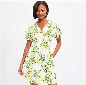 Loft Lemon Dress Pullover Styling Pockets New With Tags 14